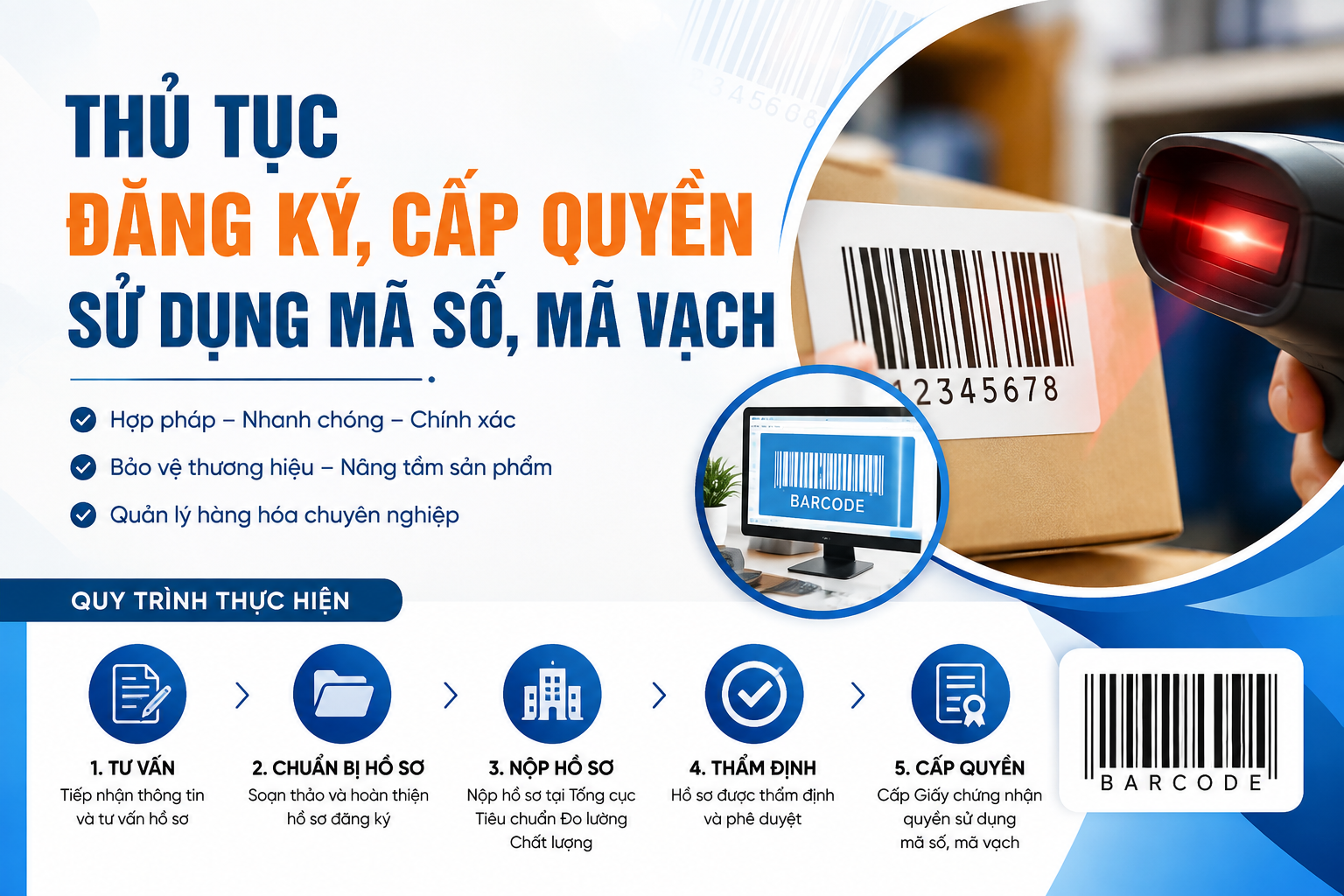Thủ Tục Đăng Ký, Cấp Quyền Sử Dụng Mã Số, Mã Vạch